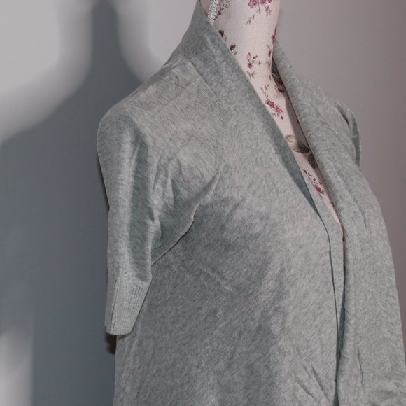EXPRESS 100% Cotton Waterfall Drape Front Cardigan - Picture 5 of 16